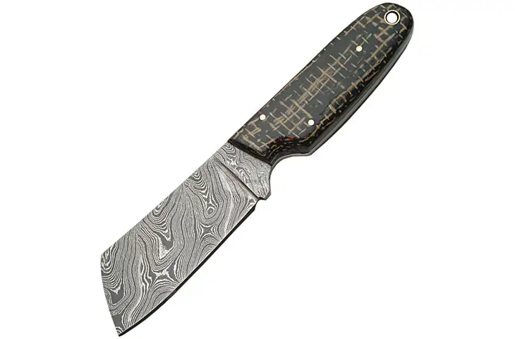 Damascus Fixed Blade Micarta Handle Fixed Blade Knife
